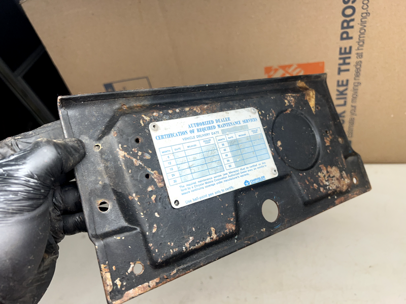 OEM 1966 Barracuda Glove Box Lid 66 Cuda Mopar B20