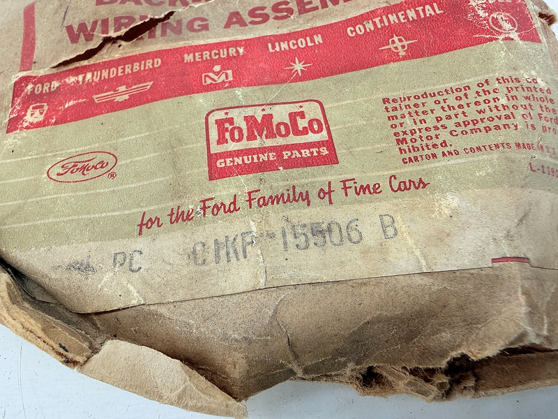 NOS 1961 Ford Falcon Ranchero Backup Reverse Light Wiring C1KF-15506-B C60-9