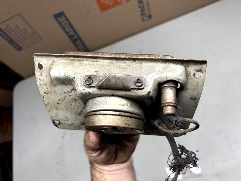 Original 1941 Mercury GLOVE BOX Clock w/ Lens & Bracket 41 RARE Dash U1C-B9