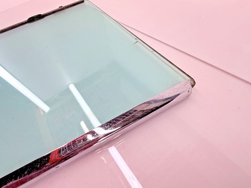 ORIGINAL 1955 1956 1957 CHEVY Bel Air SET Side Door CHROME Frame & Glass U5B-21