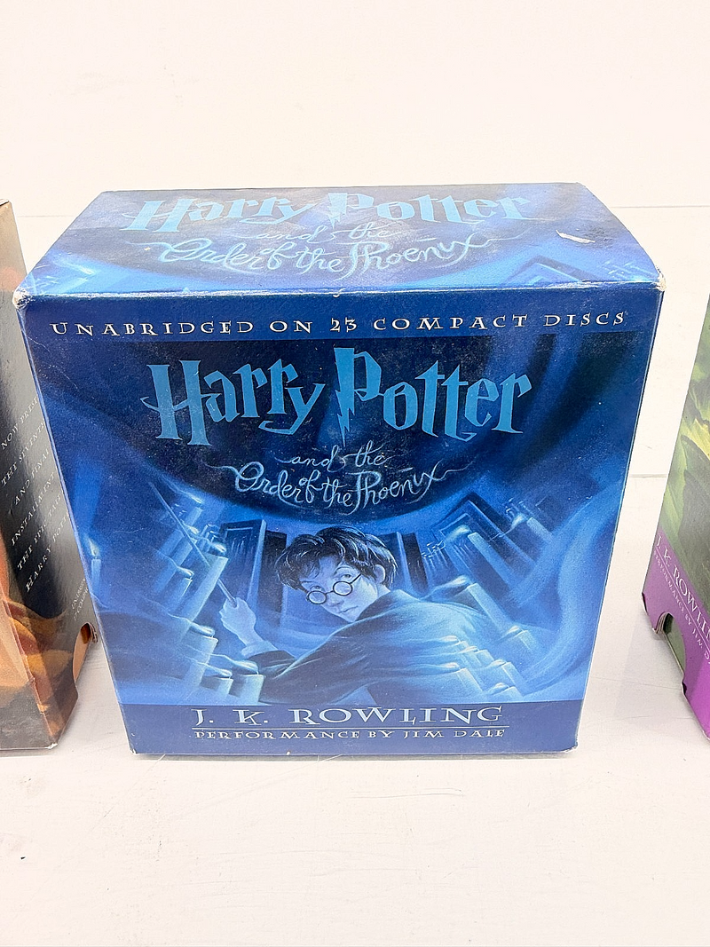 Harry Potter Audiobook CD Lot 3 Books 57 Discs Unabridged Jim Dale J.K. Rowling