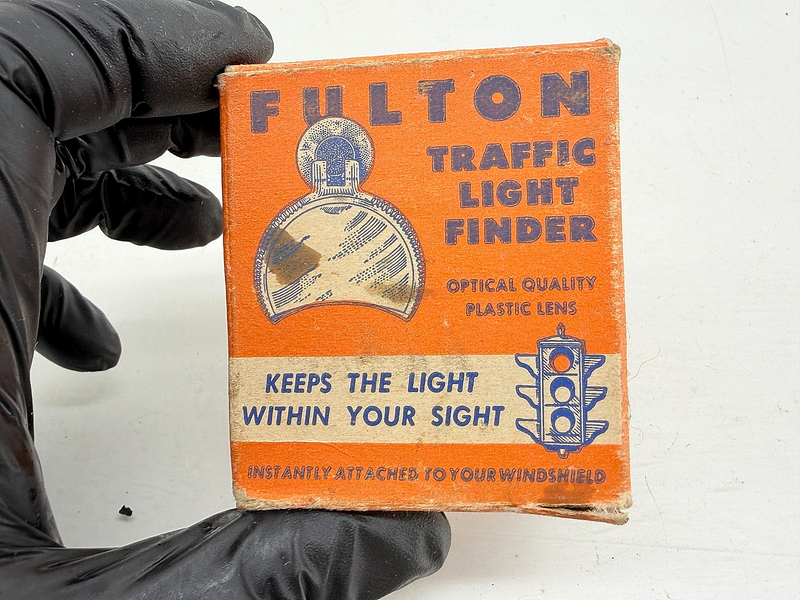 NOS Vintage Fulton Deluxe Traffic Finder Viewer Milwaukee Chevy Bomb Accessory