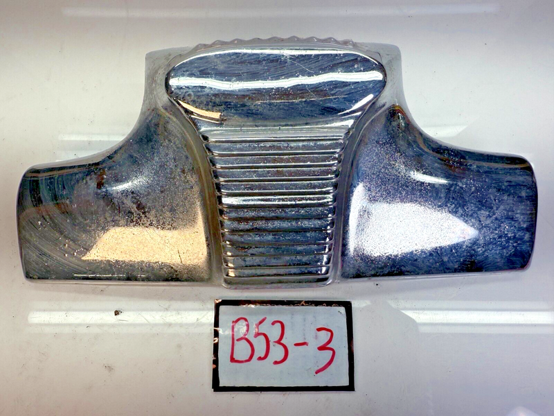 Vintage 1946 - 1948 Ford 6A8259 Upper Grill Center Chrome Trim 46 47 48 B53-3