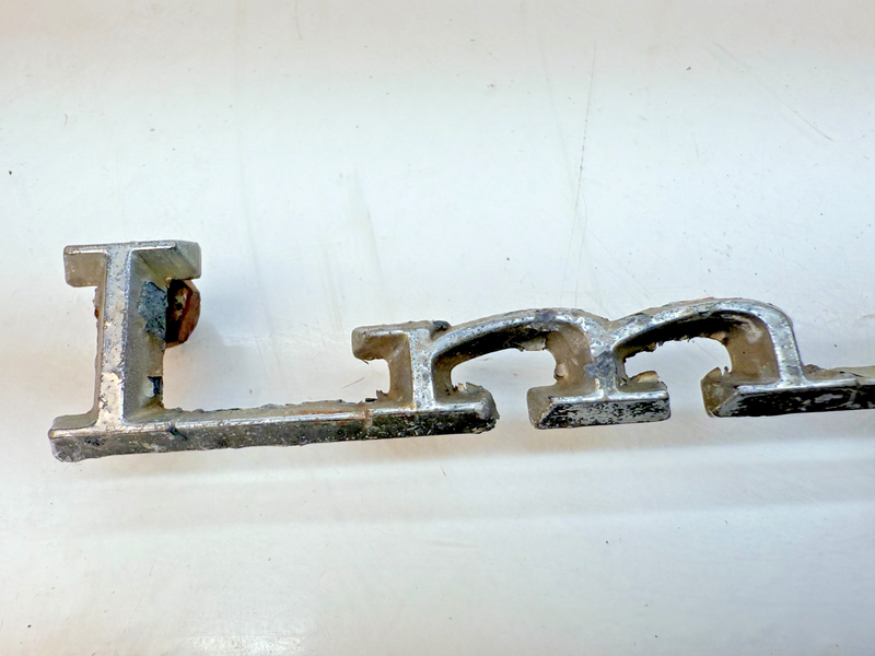 OEM 1967 Chevy Impala Rear Quarter Panel Emblem Nameplate Script E6-102