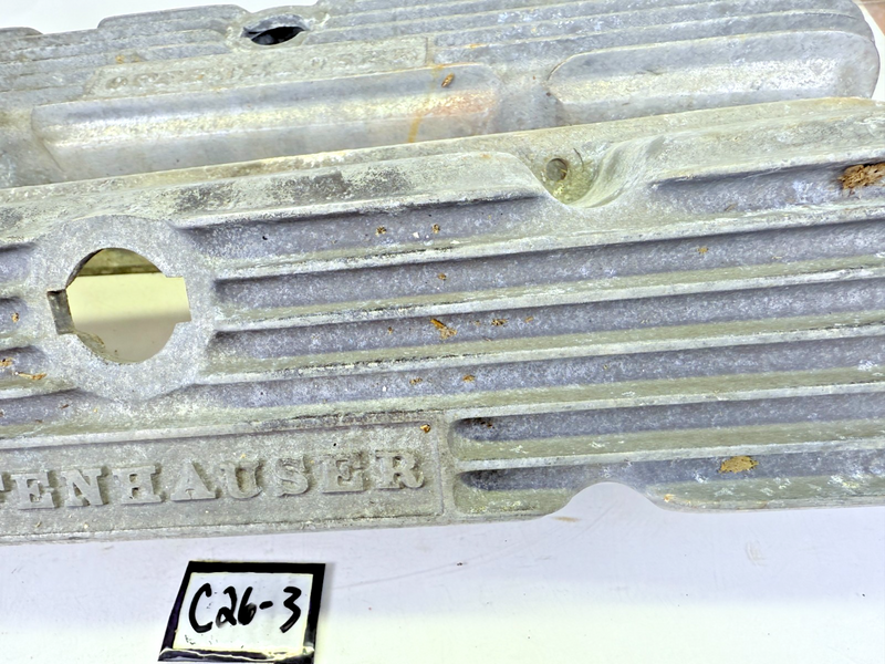 VINTAGE 1960s MOPAR BB 413 426 OFFENHAUSER MAX WEDGE VALVE COVERS 4 BOLT 5187