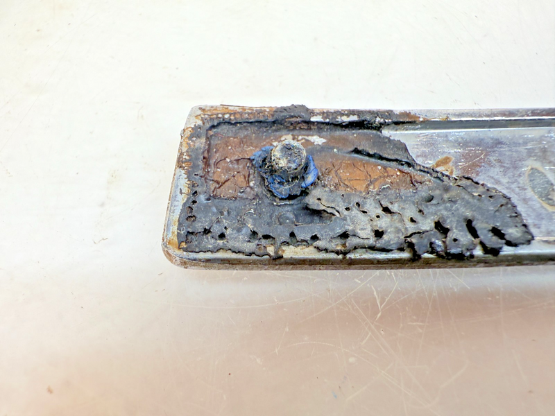 OEM 1960 Chevrolet Impala #5 Left Front Fender Chrome Molding Trim Louver E6-82