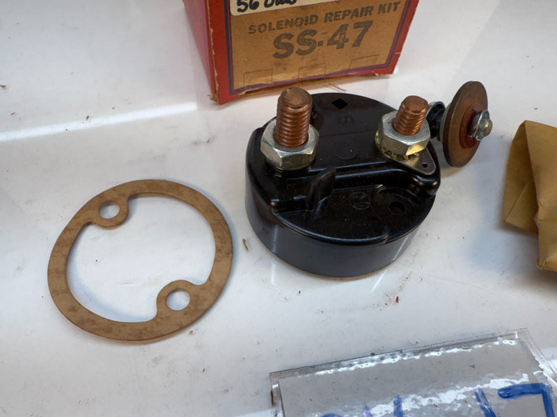 NOS 1955-56 CHRYSLER / 1956 OLDSMOBILE SOLENOID REPAIR KIT SS-47 55 56 C16-17