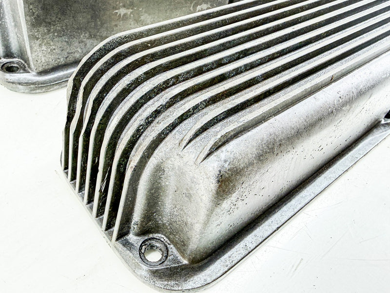 VINTAGE CAL CUSTOM FORD FE 390 427 FINNED ALUMINUM VALVE COVERS 40-1018 U3B-85