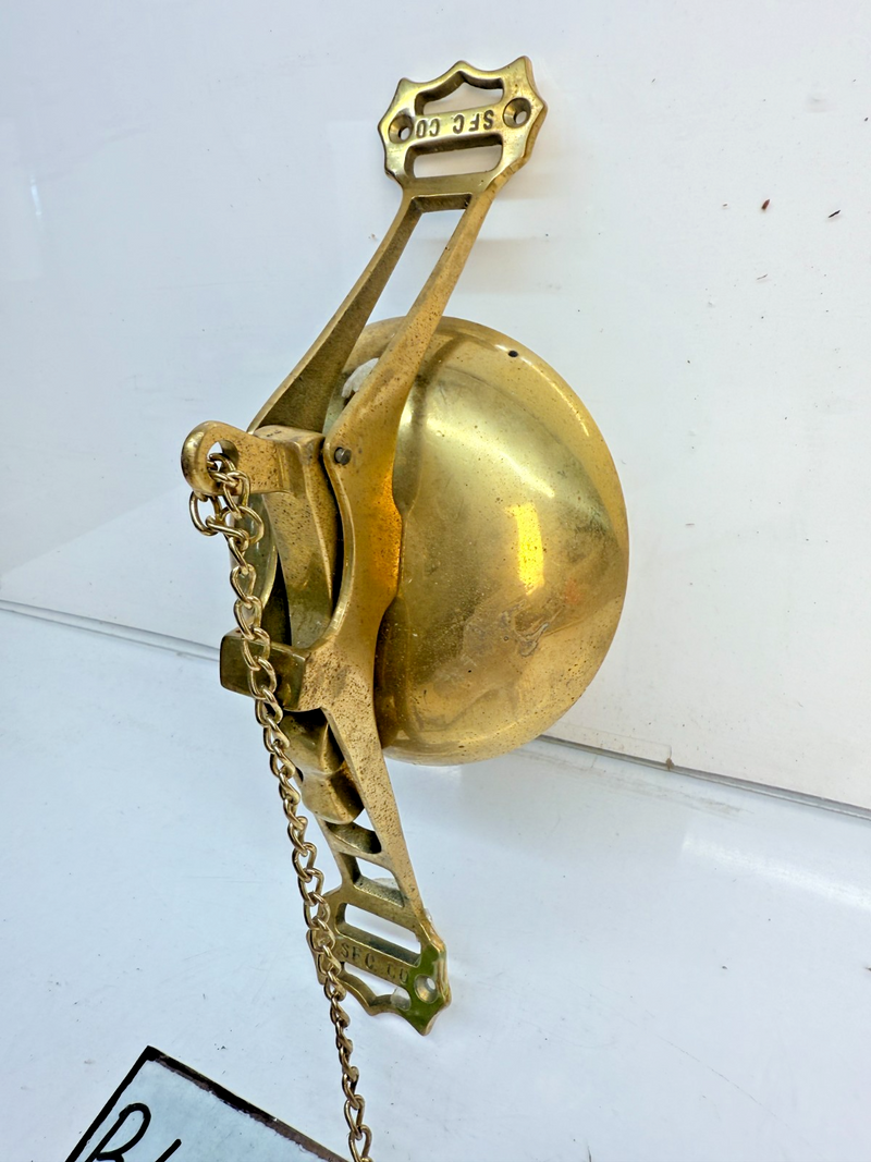Vintage San Francisco Cable Car SFC Co Solid Brass Trolley Bell Door Knocker B68