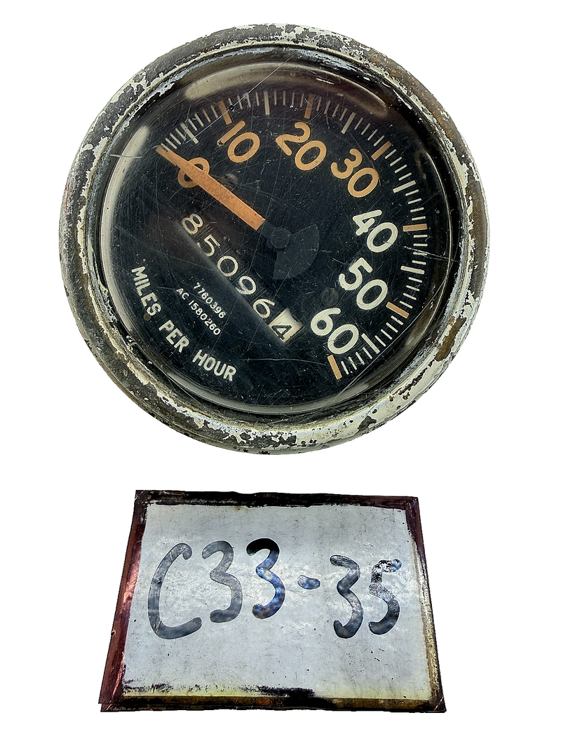 OEM WILLYS Jeep MB M38 M38A1 Speedometer 7760396 AC1580260 C33-35