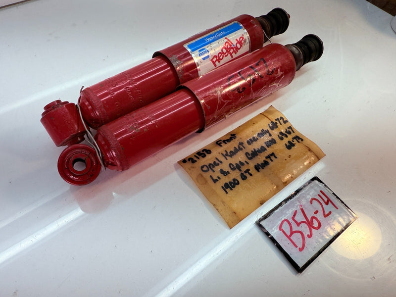 NOS VINTAGE PAIR FRONT Shocks 1963 - 1973 OPEL KADET 1900 GT B56-24