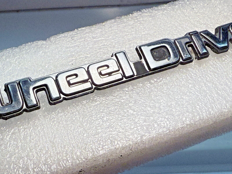 OEM AMC JEEP 4 Wheel Drive Chrome EMBLEM Nameplate 3738263 B32-88