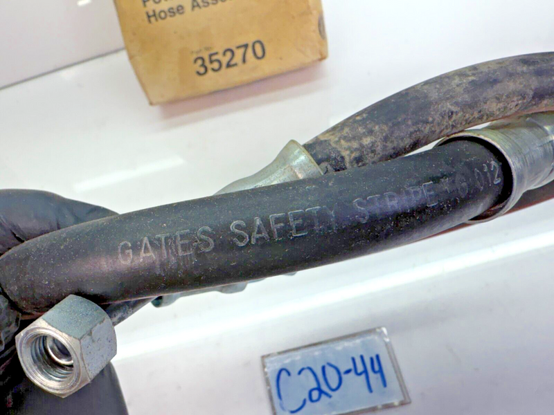 NOS GATES 1968 Plymouth Fury SAFETY STRIPE Power Steering Line Hose 35270 C20-44