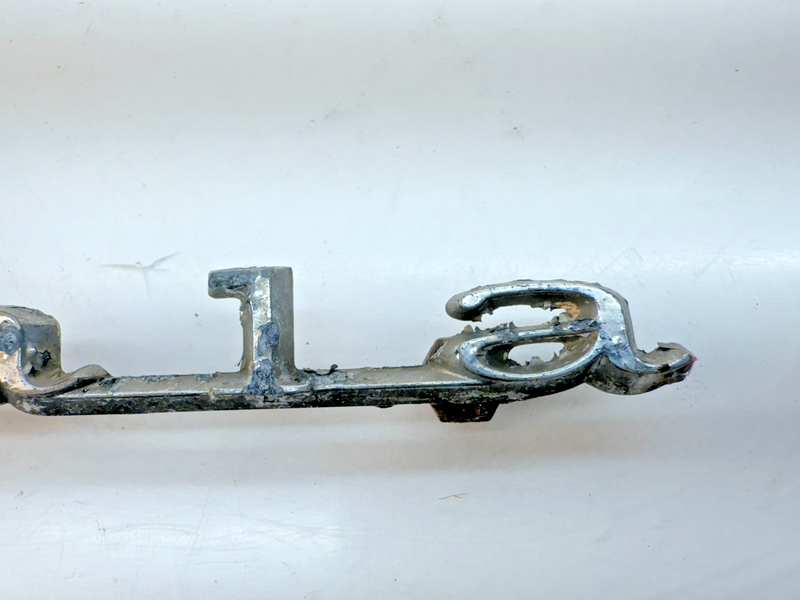 OEM 1967 Chevy Impala Rear Quarter Panel Emblem Nameplate Script E6-102