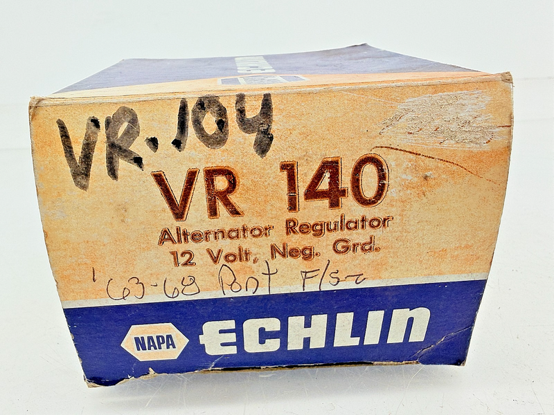 NOS 1963 - 1968 Pontiac Alternator Regulator 12V Neg. Grd. VR 140 C74-18
