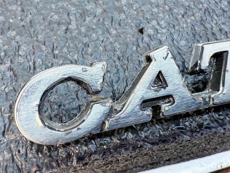 OEM GM 1971 - 1974 PONTIAC CATALINA FENDER EMBLEM GM 483920 1972 1973 E5-12