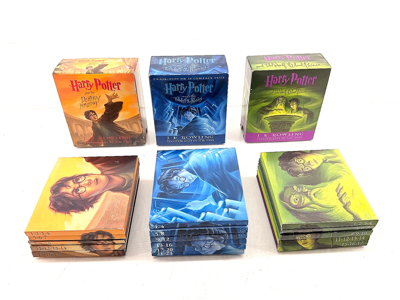 Harry Potter Audiobook CD Lot 3 Books 57 Discs Unabridged Jim Dale J.K. Rowling