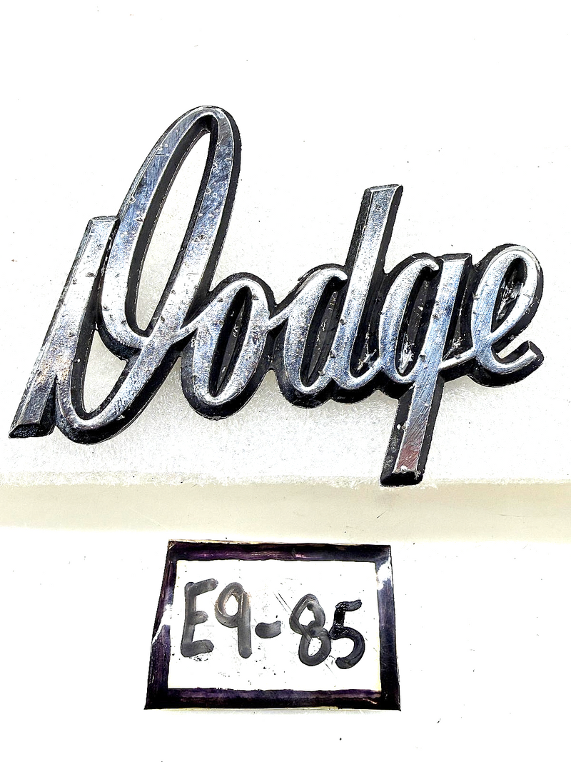 OEM 1974 - 1977 Dodge Script Emblem Plate Badge 2956722 58395A E9-85
