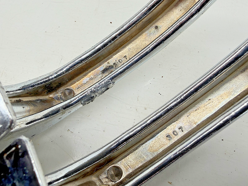 Vintage 1942 - 1947 MERCURY PASSENGER CAR PAIR OUTSIDE DOOR HANDLES C67-5