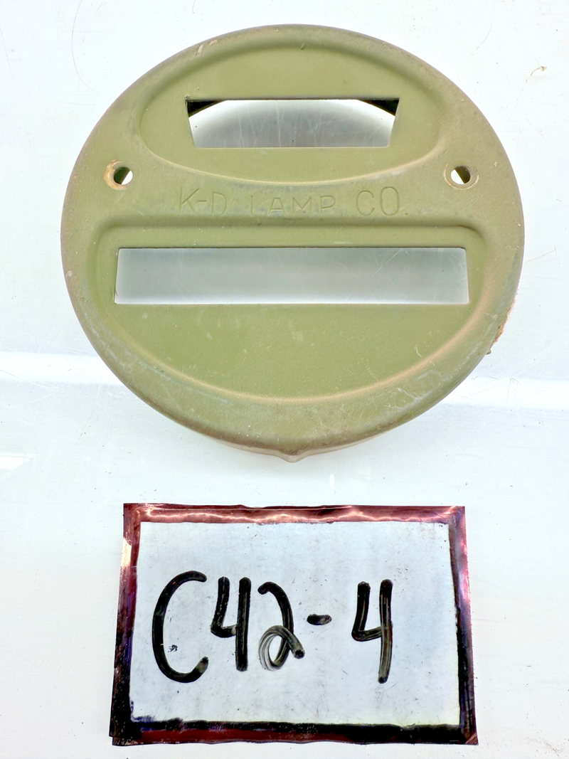 OEM Ford GPW Jeep Willys MB WWII KD Lamp Co Blackout Light Door Cover C42-4