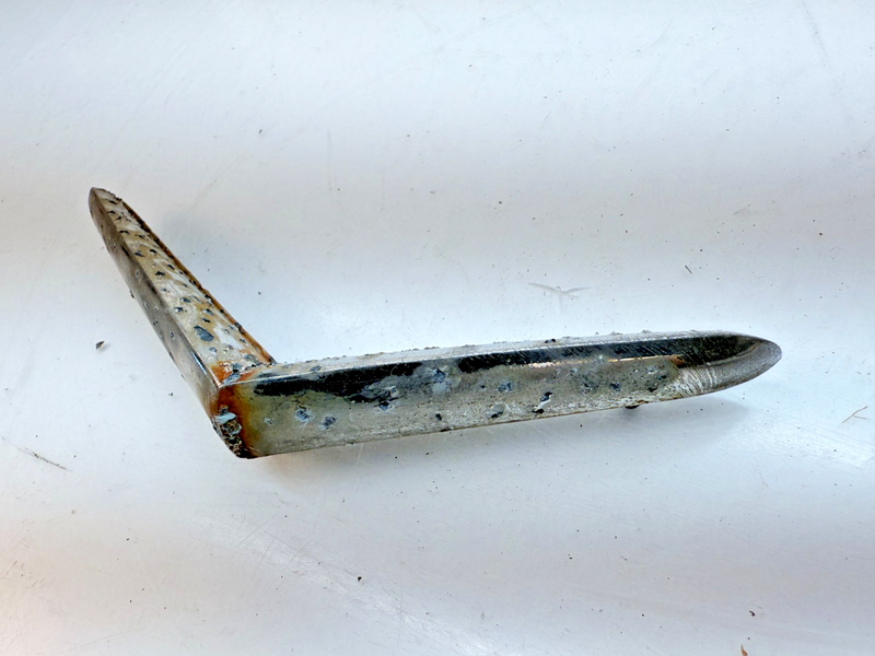 VINTAGE OEM 1956 DESOTO V FUEL DOOR EMBLEM 1621560 FIREFLITE FIREDOME E6-120