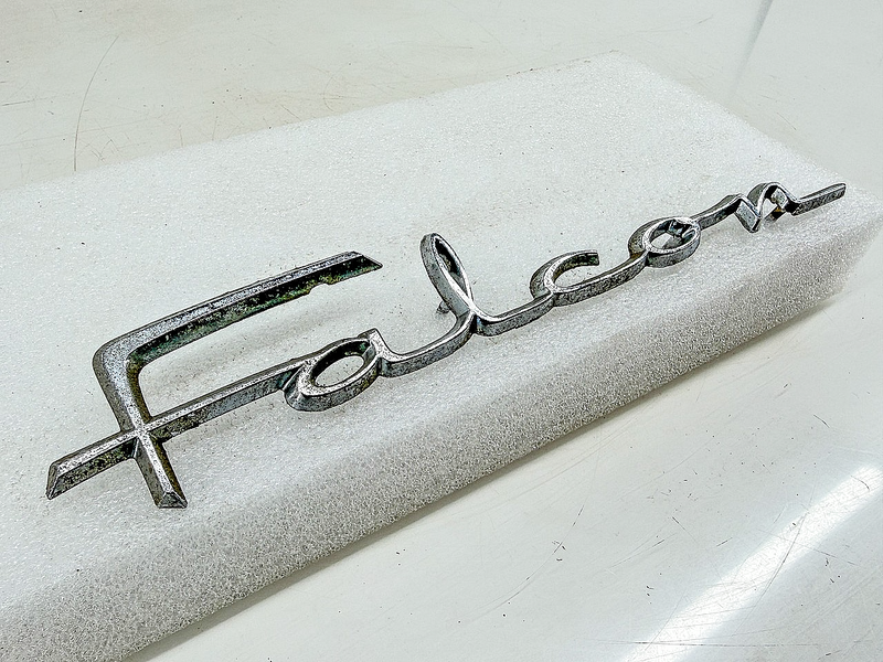OEM 1968 1969 FORD FALCON SCRIPT EMBLEM C8DB-62291B62-A E10-16