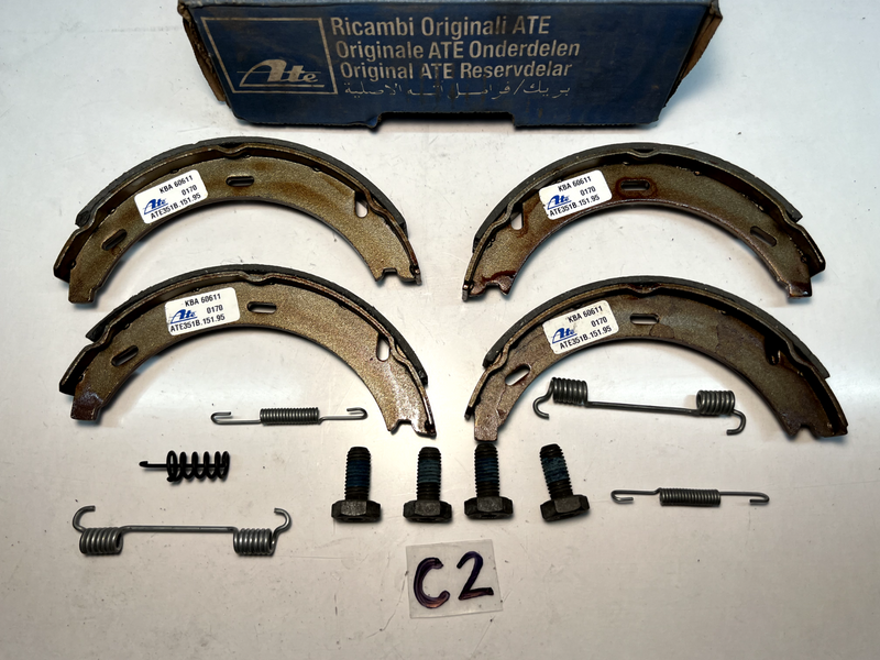 NOS ATE Mercedes W201 C208 W210 R129 Parking Brake Shoes 1244200320 C2-25