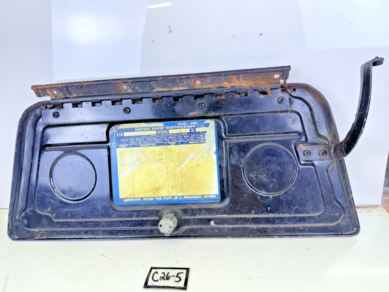 OEM 1967 - 1972 Chevy Pickup C10 Truck Glove Box Door GM w/ Build Sheet C26-5
