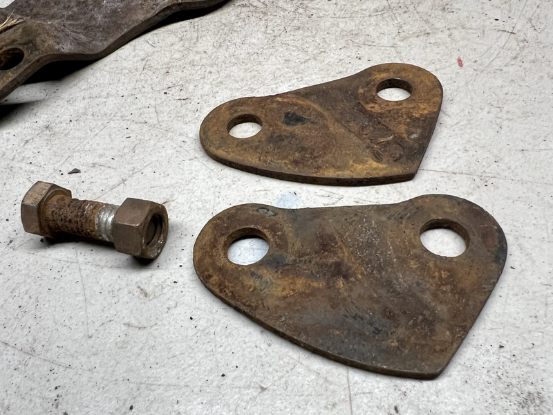 1960 Impala Bel Air Biscayne 2/4 Dr Rear Bumper Center Frame Brackets Set B24-9