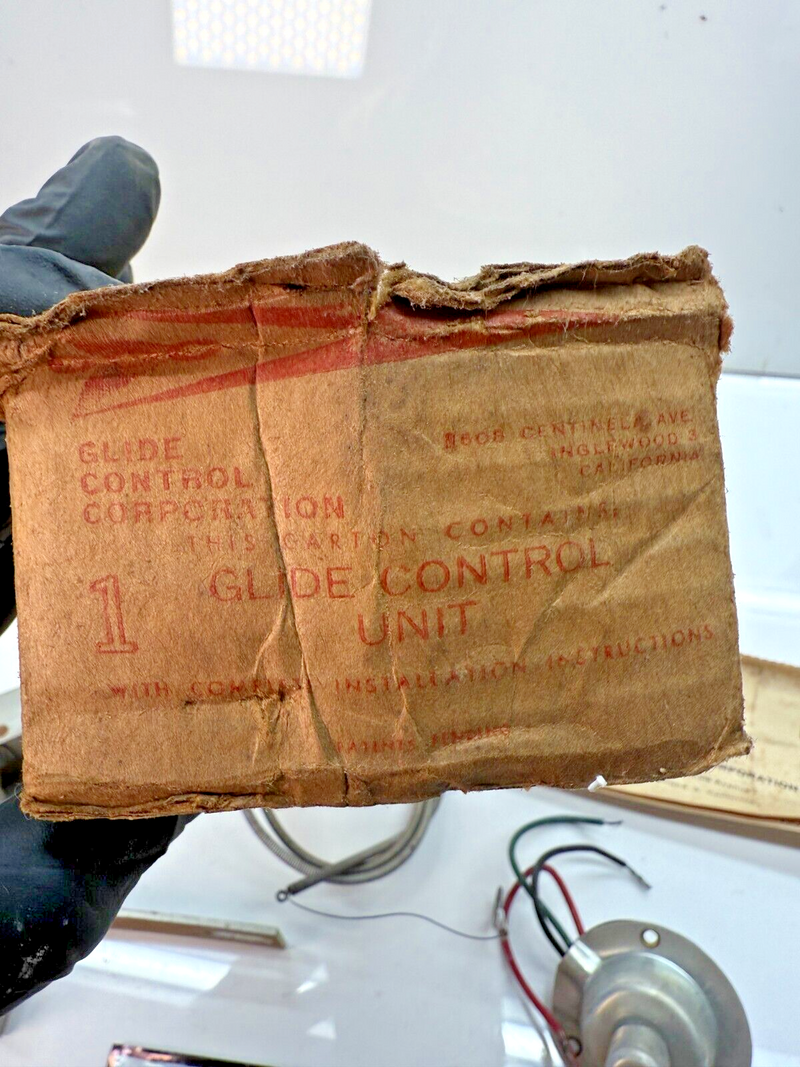 NOS VINTAGE GLIDE CONTROL UNIT W/INSTRUCTIONS UNIVERSAL FIT 12V 459-C2 B53-6