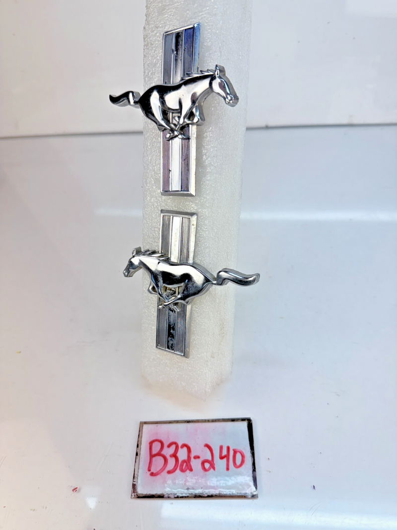 OEM 1965 1966 Ford Mustang Badge Emblem LH RH C4ZB-16C229-B C4ZB-16C228 B32-240