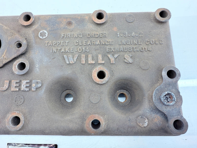 OEM Jeep Willys CJ2A CJ3A L-134 Cylinder Head MB? GPW? L134 640161 W4 WWII U1B-5