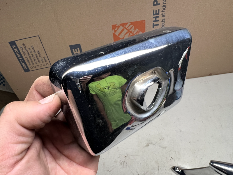 NOS THUNDERBIRD FORD MIRROR LH DRIVER HOUSING OEM 1963-1964 63-64 U1C-B10