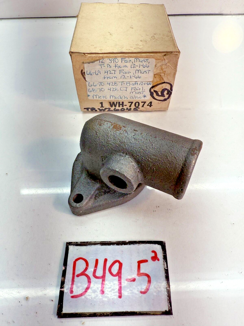 NOS 1965 -1972 FORD 390 427 428 Water Outlet Housing GALAXIE MUSTANG 68 69 B49-5