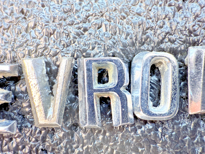 OEM 1960 1961 Chevy Impala Bel Air Chrome HOOD LETTERS "CHEVROLET" 60 61 E5-71