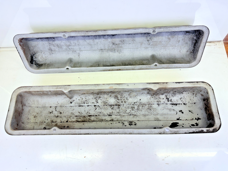 VINTAGE 1955 1956 1957 1958 1959 CHEVROLET SCRIPT VALVE COVERS CHEVY C26-1