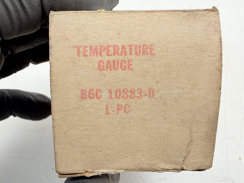 NOS 1956 FORD TRUCK THUNDERBIRD MERCURY TEMPERATURE TEMP GAUGE B6C10883D C77-21