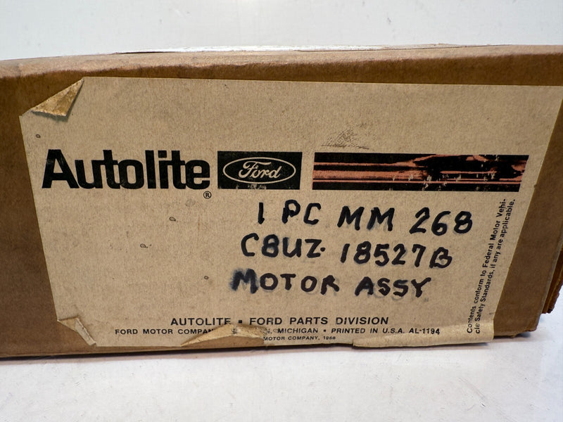 NOS OEM 1969 FORD HEATER BLOWER ELECTRIC MOTOR C9UZ-18527-A B47