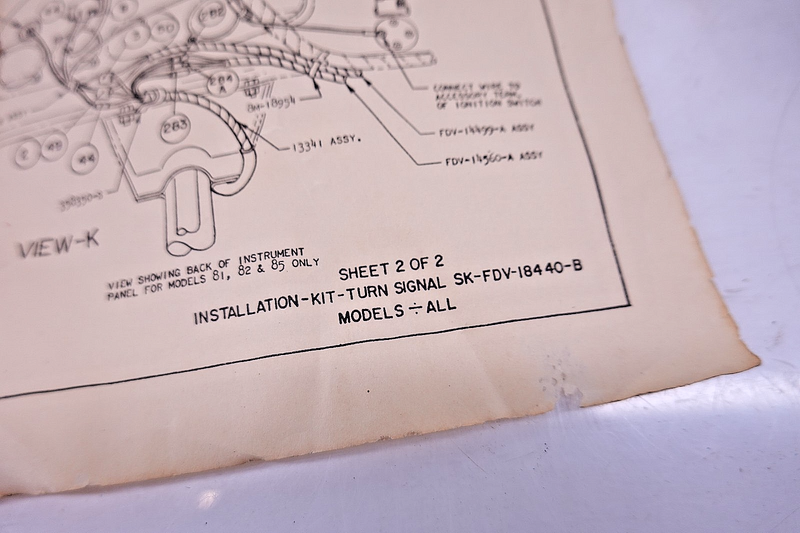 NOS 1953 1954 1955 Ford Truck Turn Signal Kit F 700 F800 FoMoCo C55-28