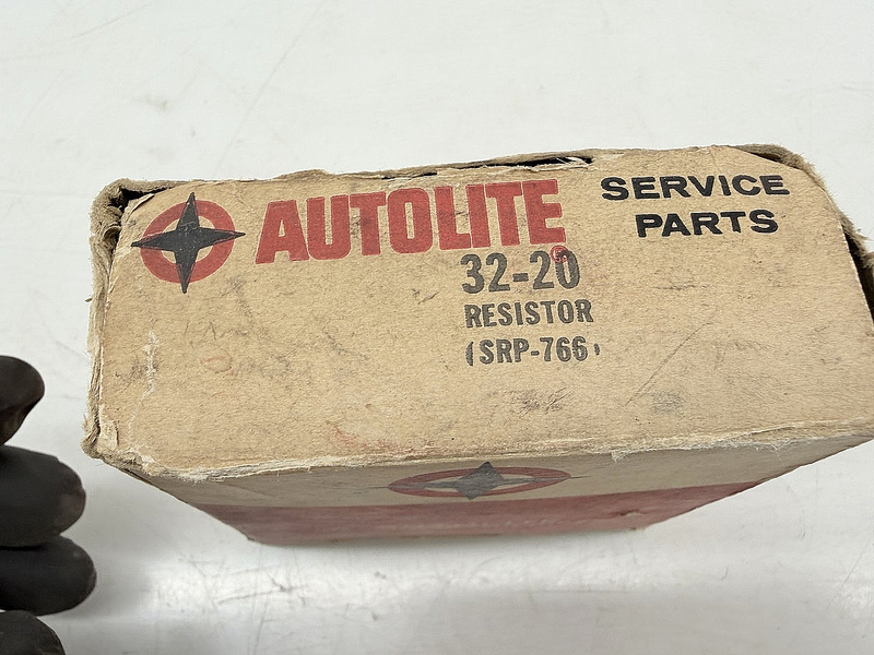 NOS AUTOLITE 32-20 IGNITION RESISTOR SRP-766 CERAMIC FORD C77-56