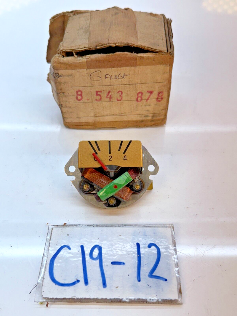 NOS 1956-1961 RENAULT DAUPHINE FUEL GAUGE Petrol Gasoline Level Meter C19-12