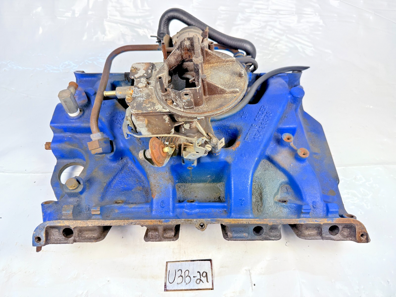 1966 Ford Galaxy 390 FE 2bbl Intake Manifold C6AE-9425-F Carburetor C60F U3B-29