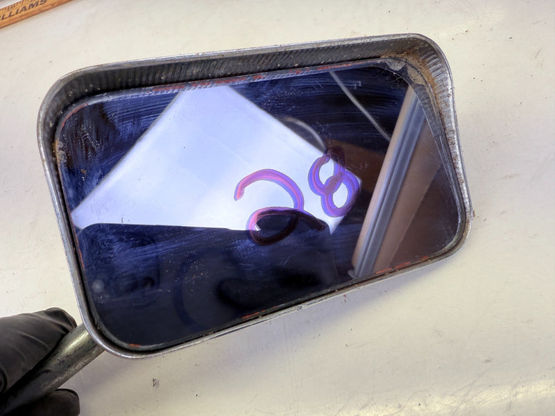Vintage Accessory 5" Chrome Clamp on Truck Side View Mirror C27-28