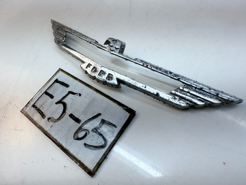 OEM 1956 1957 FORD THUNDERBIRD T-Bird Front Emblem BAB-88392-B E5-65