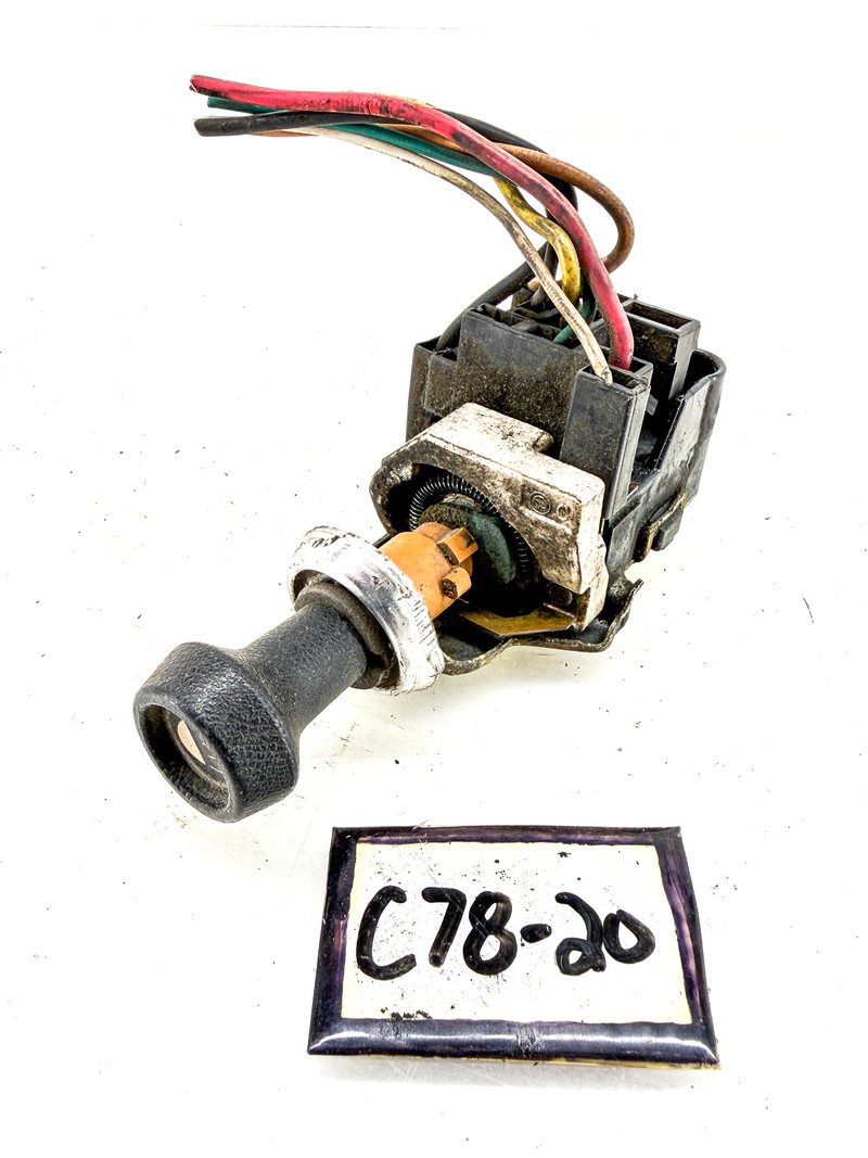 Vintage 1985 GMC HEADLIGHT SWITCH ASSEMBLY with CERAMIC RESISTOR C78-20