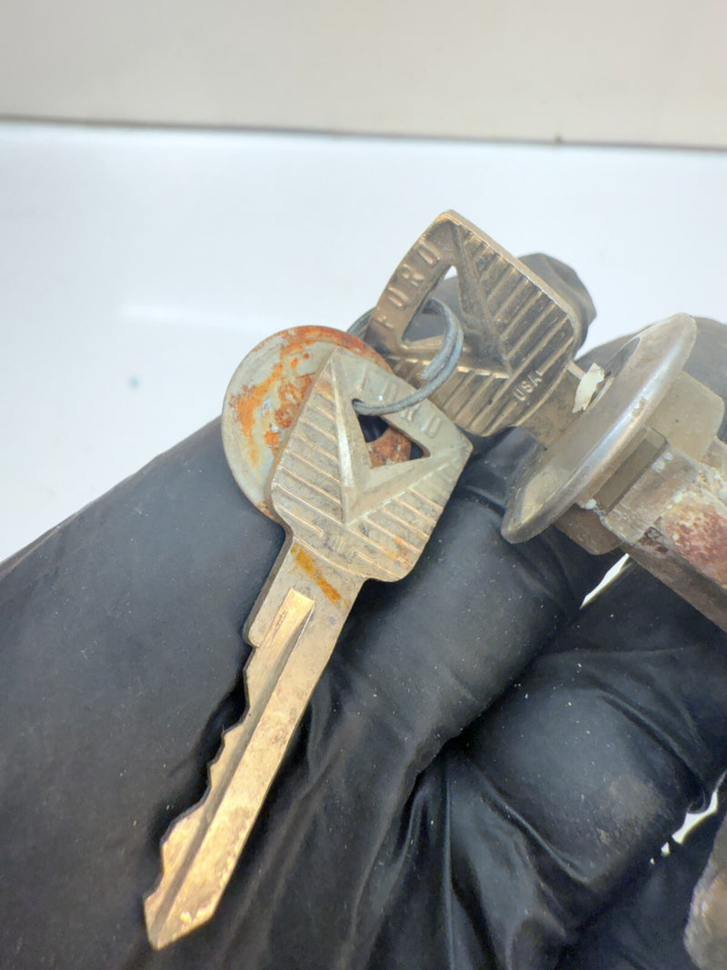 OEM 1962 1963 1964 1965 FORD FAIRLANE DOOR LOCK & 2 KEYS B65-12