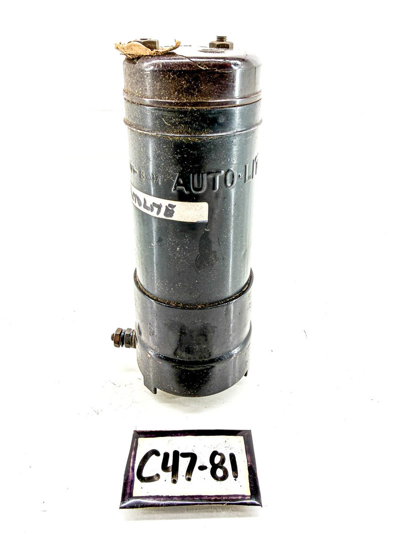 Vintage 1930's - 1950's AUTO-LITE 6 VOLT IGNITION COIL C47-81
