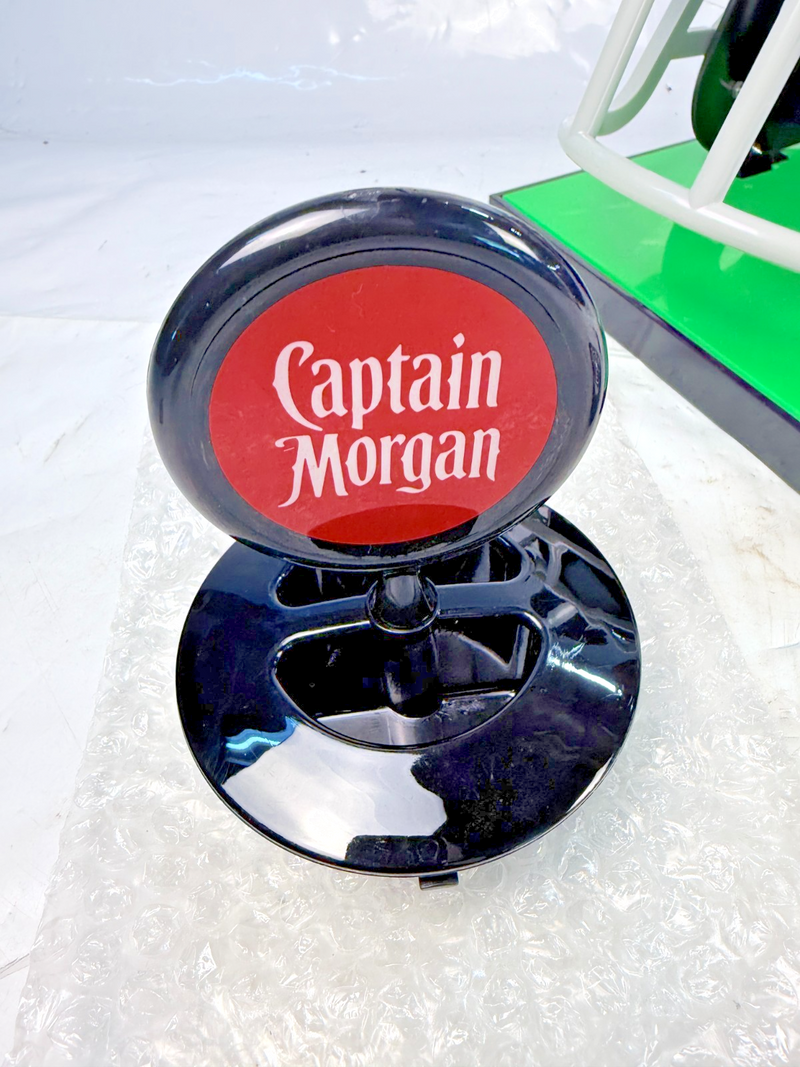 VERY RARE CAPTAIN MORGAN FOOTBALL HELMET LIQUOR DISPENSER (about 20" tall)