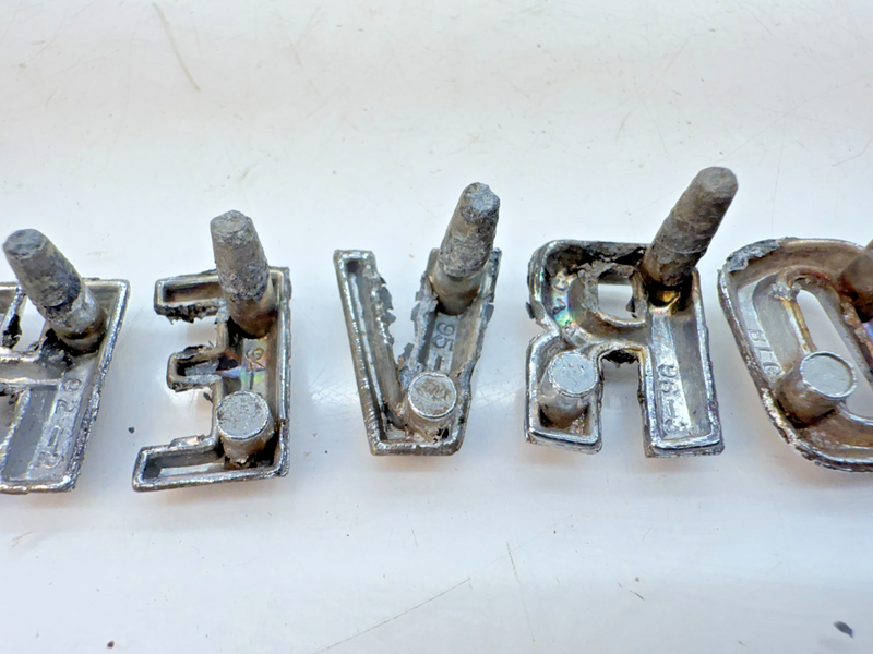 OEM 1960 1961 Chevy Impala Bel Air Chrome HOOD LETTERS "CHEVROLET" 60 61 E5-73