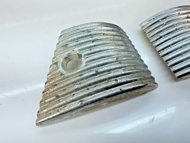 Vintage OEM 1940 - 1948 FORD Light Trim Molding Emblems 41 42 43 44 45 B32-315